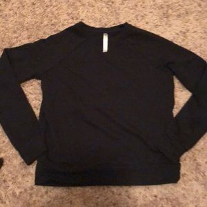 Fabletics open back black sweater